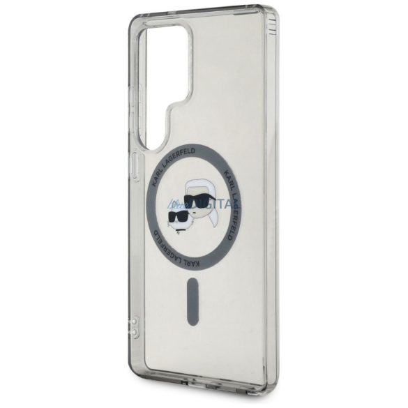 Karl Lagerfeld KLHMS25LHLSKCK IML Metal KC Heads Carcasă compatibilă MagSafe Samsung Galaxy S25 Ultra - negru