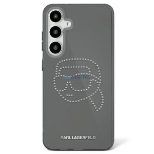Karl Lagerfeld KLHCS25SHKHDCELK IML Rhinestones Karl Head caz Samsung Galaxy S25 - negru