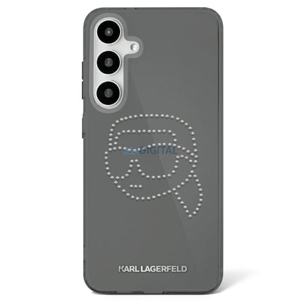 Karl Lagerfeld KLHCS25SHKHDCELK IML Rhinestones Karl Head caz Samsung Galaxy S25 - negru