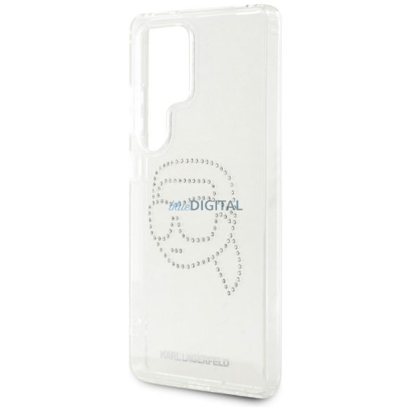 Karl Lagerfeld KLHCS25LHKHDHDCELT IML Rhinestones Karl Head caz Samsung Galaxy S25 Ultra - transparent