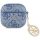 Guess GUA4P4E4CDB Strass Charm carcasă AirPods 4 - albastru Guess GUA4P4E4CDB Strass Charm carcasă AirPods 4 - albastru