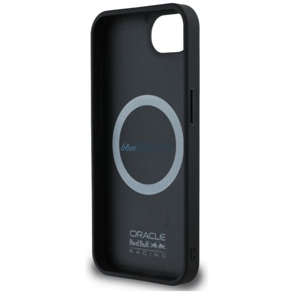 Red Bull RBHMPSE424PUMEVR Carcasă compatibilă cu logo PU și inel roșu MagSafe pentru iPhone 16e - Navy Blue