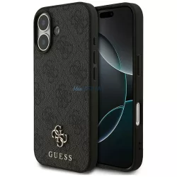   HUSĂ! - Husă GUESS pentru IPHONE 17, compatibilă cu MagSafe GUHMP17SP4SM4MK (PU 4G Small 4G și Classic) negru