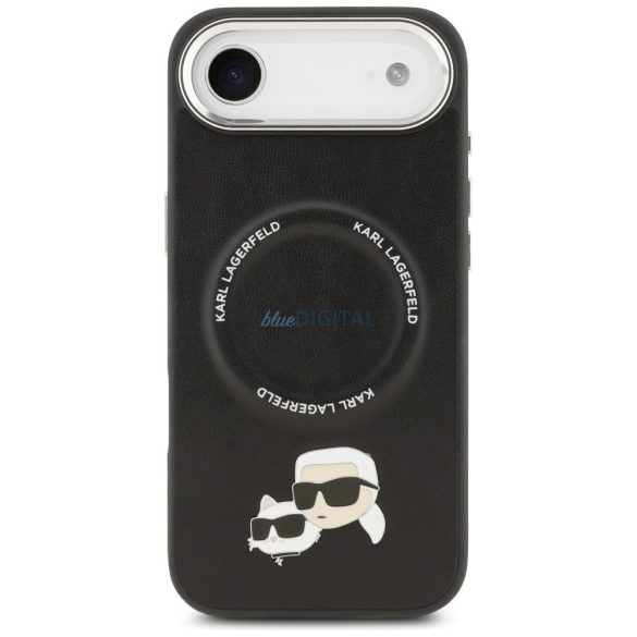 HUSĂ! - Carcasă KARL LAGERFELD pentru IPHONE 17 Air, compatibilă cu MagSafe KLHMP17MPSMLRKCK (PU K&C PINS) negru