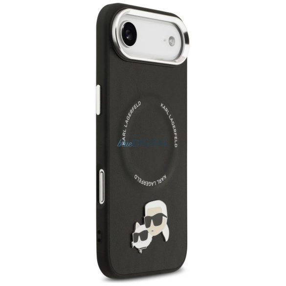 HUSĂ! - Carcasă KARL LAGERFELD pentru IPHONE 17 Air, compatibilă cu MagSafe KLHMP17MPSMLRKCK (PU K&C PINS) negru
