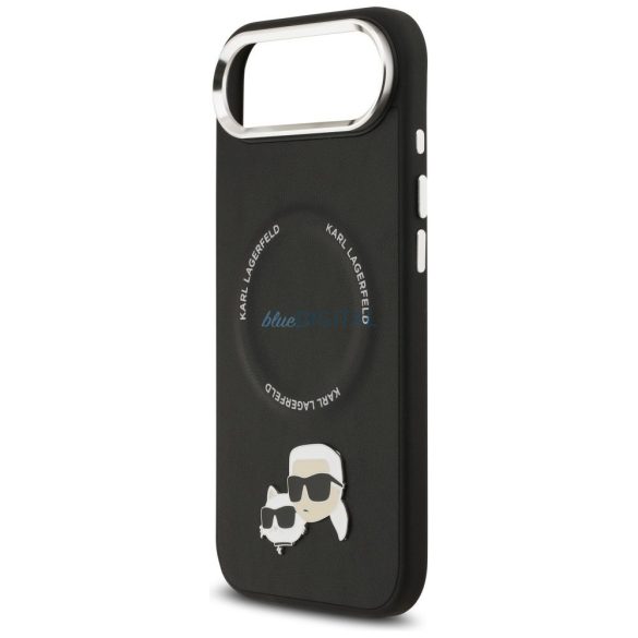 HUSĂ! - Carcasă KARL LAGERFELD pentru IPHONE 17 Air, compatibilă cu MagSafe KLHMP17MPSMLRKCK (PU K&C PINS) negru