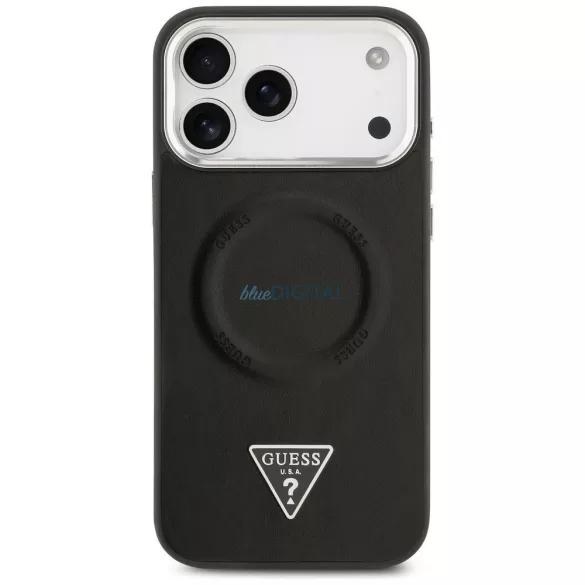 HUSĂ! - Geantă GUESS pentru IPHONE 17 Pro, compatibilă cu MagSafe GUHMP17LPSDTSCMK (PU W/ Triangle Logo) negru