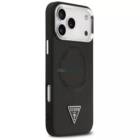 HUSĂ! - Geantă GUESS pentru IPHONE 17 Pro, compatibilă cu MagSafe GUHMP17LPSDTSCMK (PU W/ Triangle Logo) negru