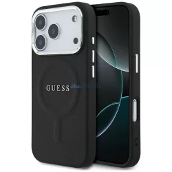   HUSĂ! - GUESS husă IPHONE 17 Pro compatibilă MagSafe GUHMP17LPSAREGSK (PU W/ Classic Logo) negru