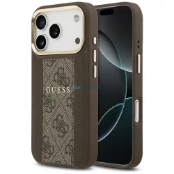   HUSĂ! - GUESS husă IPHONE 17 Pro compatibilă cu MagSafe GUHMP17LPG4SEMCW (PU W/ 4G stripe) maro
