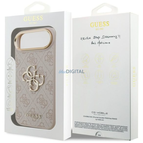 HUSĂ! - Husă GUESS pentru IPHONE 17 Air GUHCP17M4GMGCPI (PU W/ Big 4G Classic Logo) roz auriu