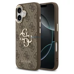   HUSĂ! - GUESS caz IPHONE 17 GUHCP17S4GMGCBR (PU W/ Big 4G Classic Logo) maro auriu