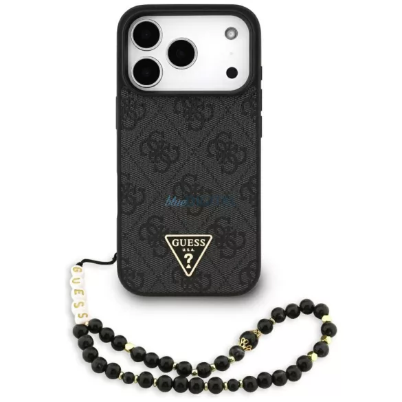 HUSĂ! - GUESS husă IPHONE 17 Pro compatibilă MagSafe GUHMP17LP4TSDPPSK (4G PU W/ Strap Triangle Logo) negru
