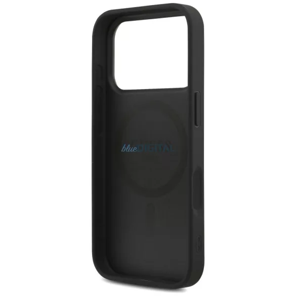 HUSĂ! - GUESS husă IPHONE 17 Pro compatibilă MagSafe GUHMP17LP4TSDPPSK (4G PU W/ Strap Triangle Logo) negru