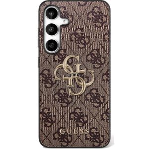 HUSĂ! - GUESS Caz pentru SAMSUNG S25 FE GUHCS25FE4GMGBR (piele PU 4G Metal Logo) maro