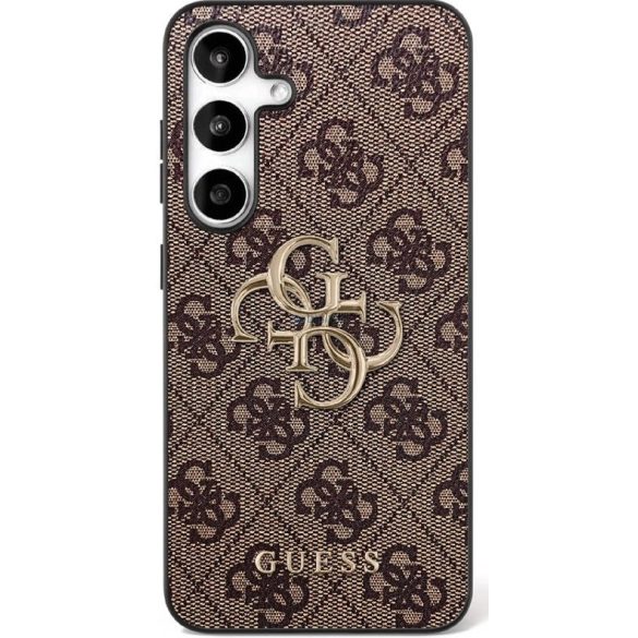 HUSĂ! - GUESS Caz pentru SAMSUNG S25 FE GUHCS25FE4GMGBR (piele PU 4G Metal Logo) maro