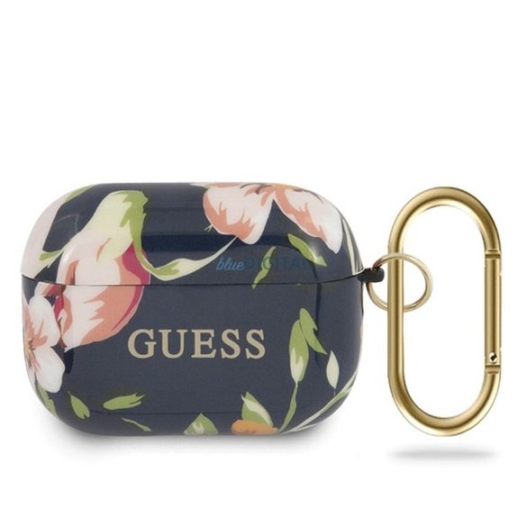 Guess GUACAPTPUBKFL03 N.3 Flower Collection husă AirPods Pro - albastru