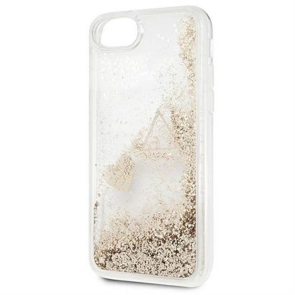 Husă originală GUESS GUOHCI8GLHFLGO pentru iPhone 7 / 8 / SE 2020 / SE 2022 (Sclipici lichid / auriu)