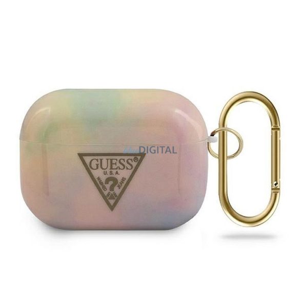Guess GUACAPTPUMCGG01 Husă pentru colecția Tie & Dye AirPods Pro - roz