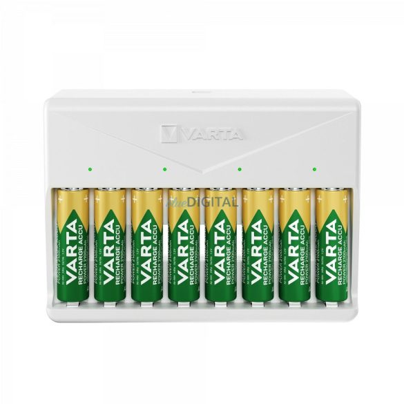 VARTA MULTI CHARGER încărcător de baterii pentru încărcarea a până la 8 baterii AA/AAA (fără baterii) - alb