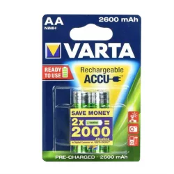   Baterie reîncărcabilă Varta R6 2600 mAh (AA) 2 pz Pregătit profesional