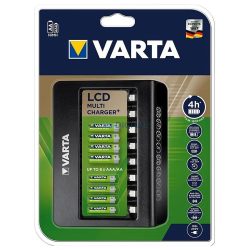   Încărcător de baterii VARTA LCD MULTI pentru încărcarea a până la 8 baterii AA/AAA (fără baterii)