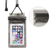   Geantă impermeabilă pentru telefonul mobil cu închidere cu fermoar - negru