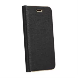   HUSĂ! - Forcell LUNA Husă tip carte Gold pentru HUAWEI P Smart negru