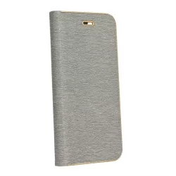   HUSĂ! - Forcell LUNA Husă tip carte Gold pentru HUAWEI P20 Lite argintiu
