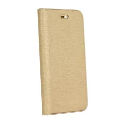   HUSĂ! - Forcell LUNA Husă tip carte Gold pentru HUAWEI P20 Lite gold