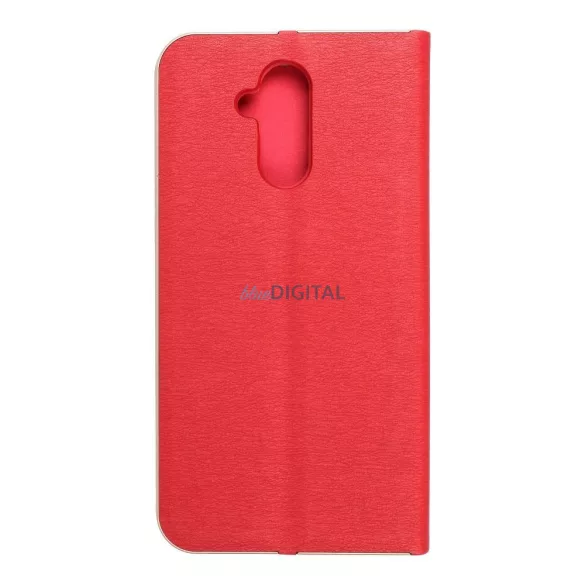 HUSĂ! - Forcell LUNA Husă tip carte Gold pentru HUAWEI Mate 20 Lite roșu