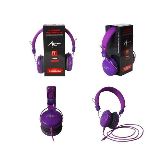 Căști multimedia AP-60C violet