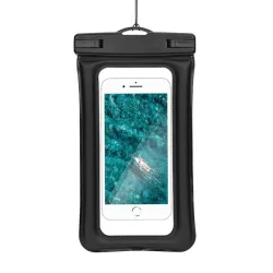  HUSĂ! - AIRBAG impermeabil pentru telefon mobil cu inchidere din plastic - negru