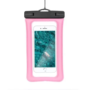 HUSĂ! - AIRBAG impermeabil pentru telefonul mobil cu închidere din plastic - roz