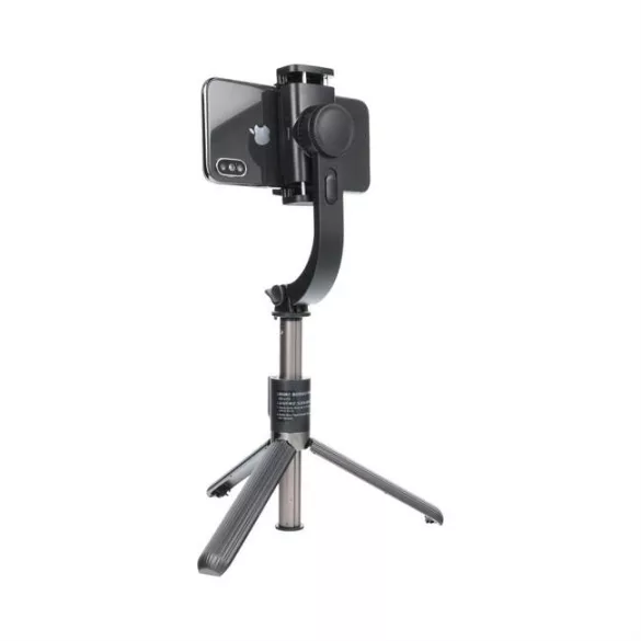 Combo selfie stick cu trepied și telecomandă bluetooth GIMBAL STABILIZER negru SSTR-L08