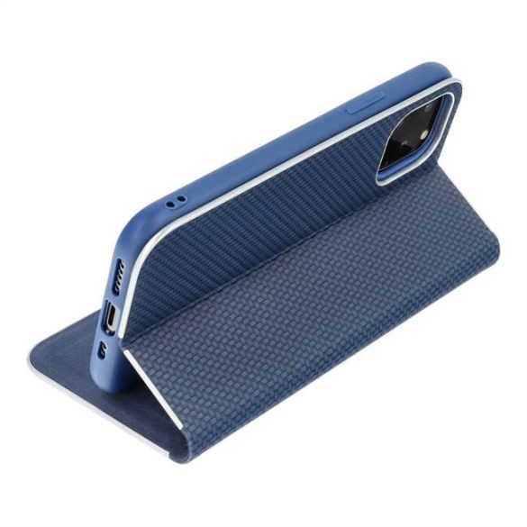 Forcell LUNA Husă tip carte Carbon pentru SAMSUNG Galaxy A41 albastru