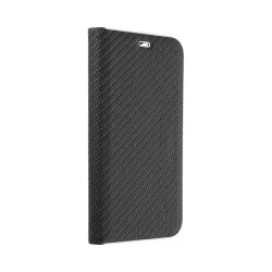   HUSĂ! - Forcell LUNA Husă tip carte Carbon pentru SAMSUNG Galaxy S21 negru