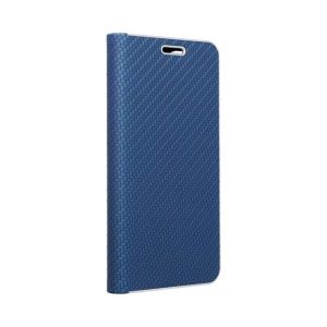 Forcell LUNA Husă tip carte Carbon pentru HUAWEI P30 Pro albastru