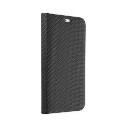  HUSĂ! - Forcell LUNA Husă tip carte Carbon pentru Xiaomi Redmi NOTE 10 Pro negru