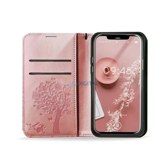 HUSĂ! - Husă Forcell MEZZO Husă tip carte pentru XIAOMI Redmi NOTE 10 Pro tree rose gold