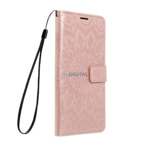 Huse pentru cărți MEZZO iPhone 13 mini - aur roz "mandala"