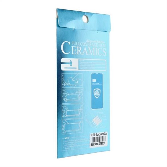 Sticlă ceramică 5D Full Glue - pentru Samsung Galaxy S22 negru