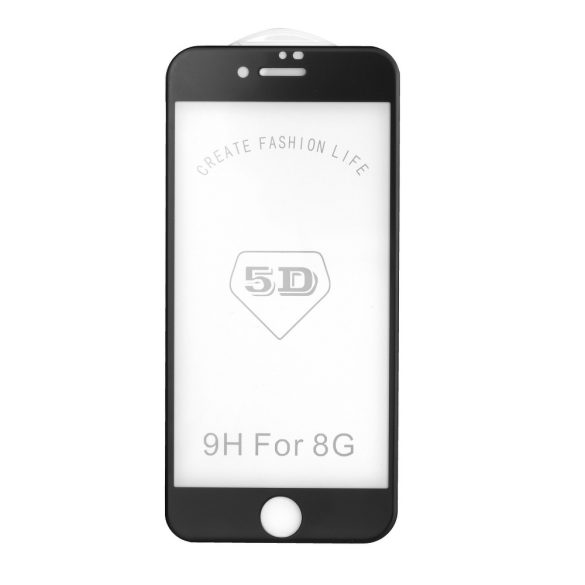 Folie securizată 5D Full Glue - pentru Iphone 13 (MAT) negru