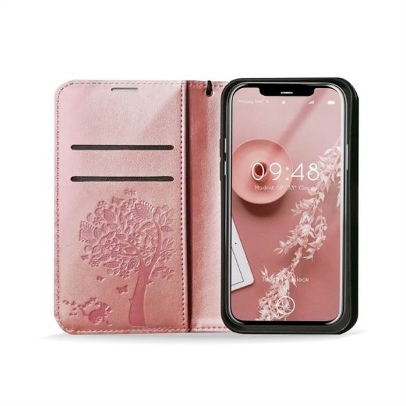 Forcell MEZZO Husă tip carte husă pentru SAMSUNG A53 5G copac aur roz