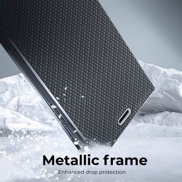 Forcell LUNA Husă tip carte Carbon pentru SAMSUNG A13 4G negru