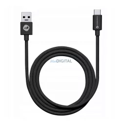 Cablu FORCELL USB la Tip C 2.0 2,1A C319 TUBE negru 1 metru
