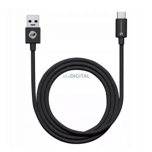 Cablu FORCELL USB la Tip C 2.0 2,1A C319 TUBE negru 1 metru