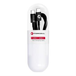   FORCELL cablu Tip C laTip C 3.0 QC Power Delivery PD48W C293 TUBE negru 1 metru