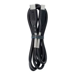   Cablu de carbon FORCELL Tip C la Typ C 3.0 QC Power Delivery PD60W CB-02C negru 1 metru