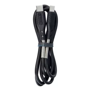 Cablu de carbon FORCELL Tip C la Typ C 3.0 QC Power Delivery PD60W CB-02C negru 1 metru